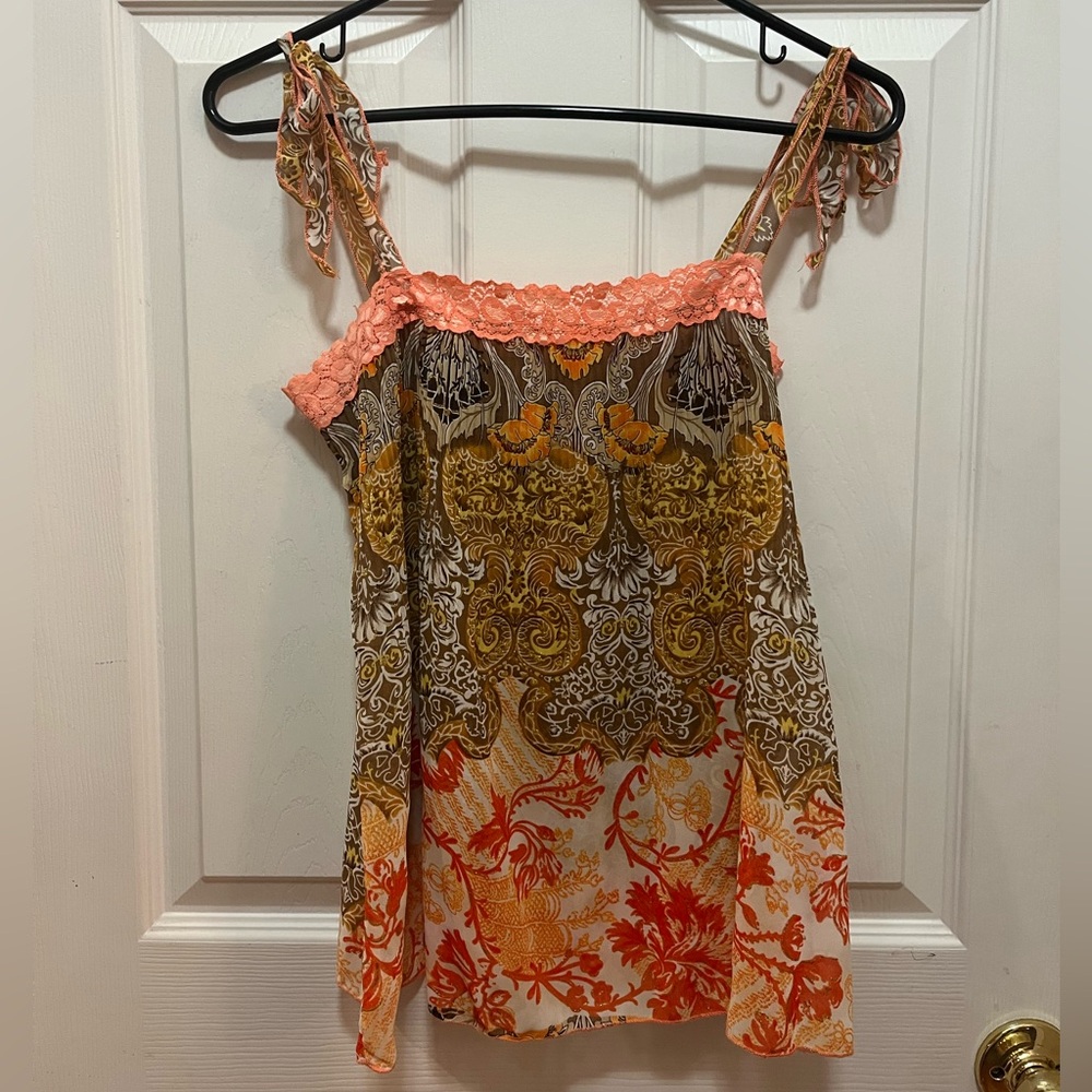 Semi-shear boho style top.